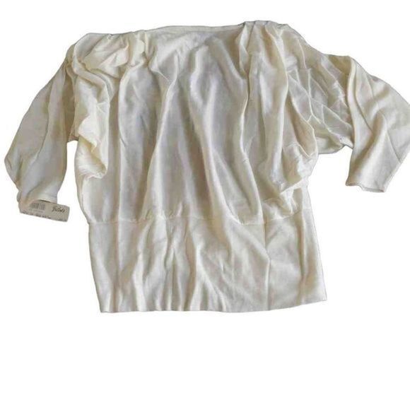 Bonnie Boerer Sequin Tropical Flower‎ Dolman Sleeve Top Sz PS - Picture 7 of 14